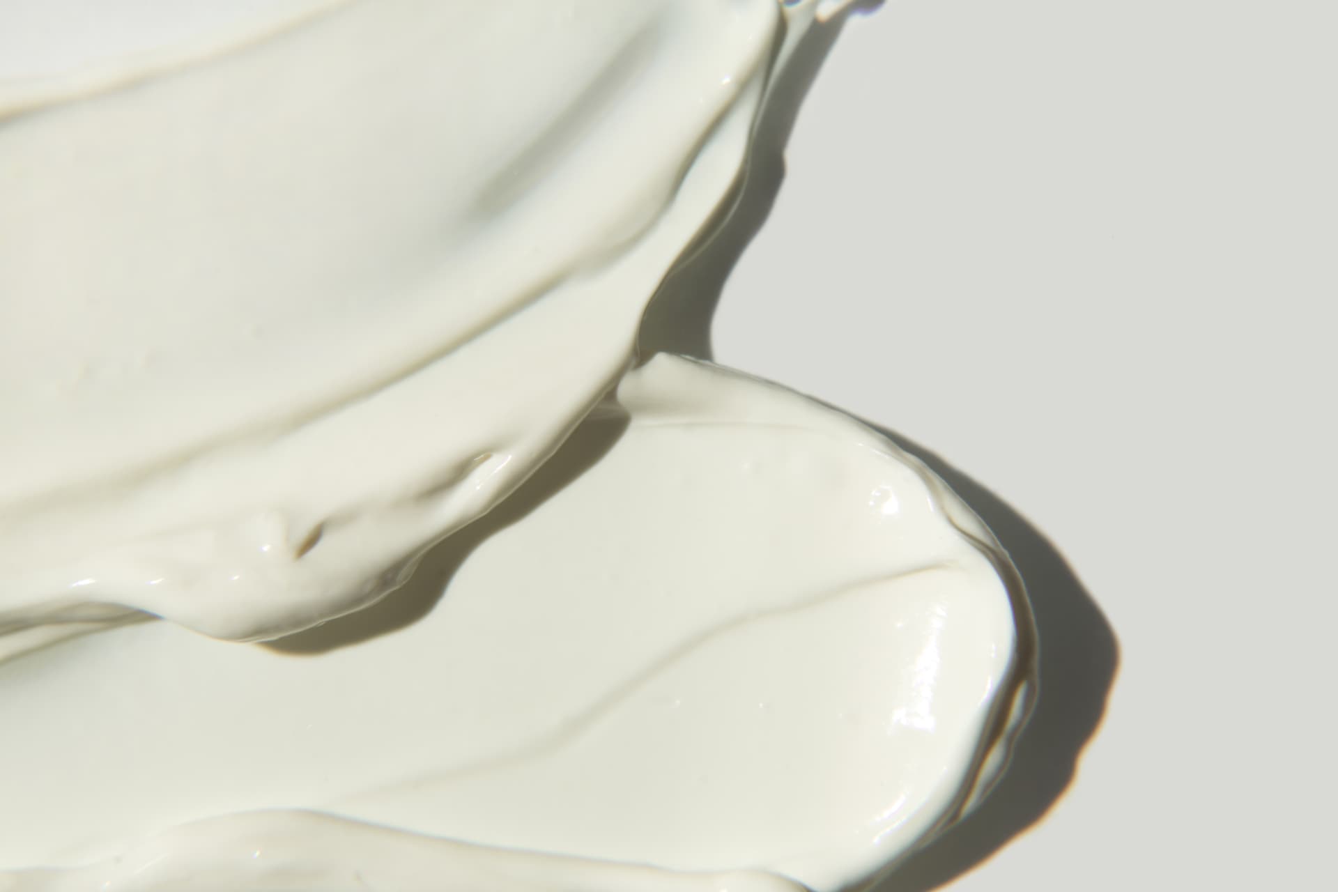 Soft white skincare cream texture